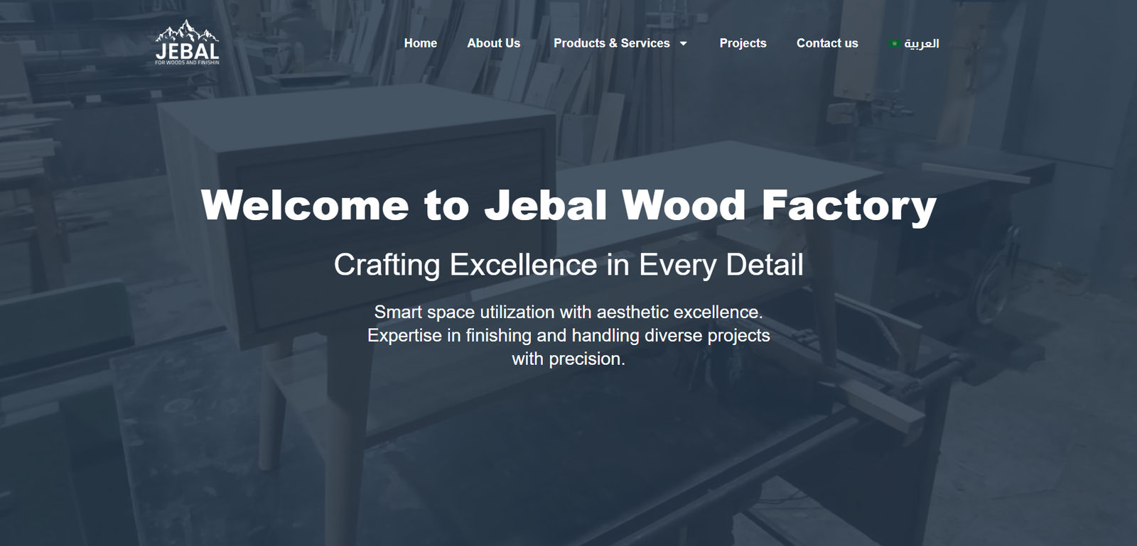 Jebal Wood Factory premium woodwork manufacturing and installation services