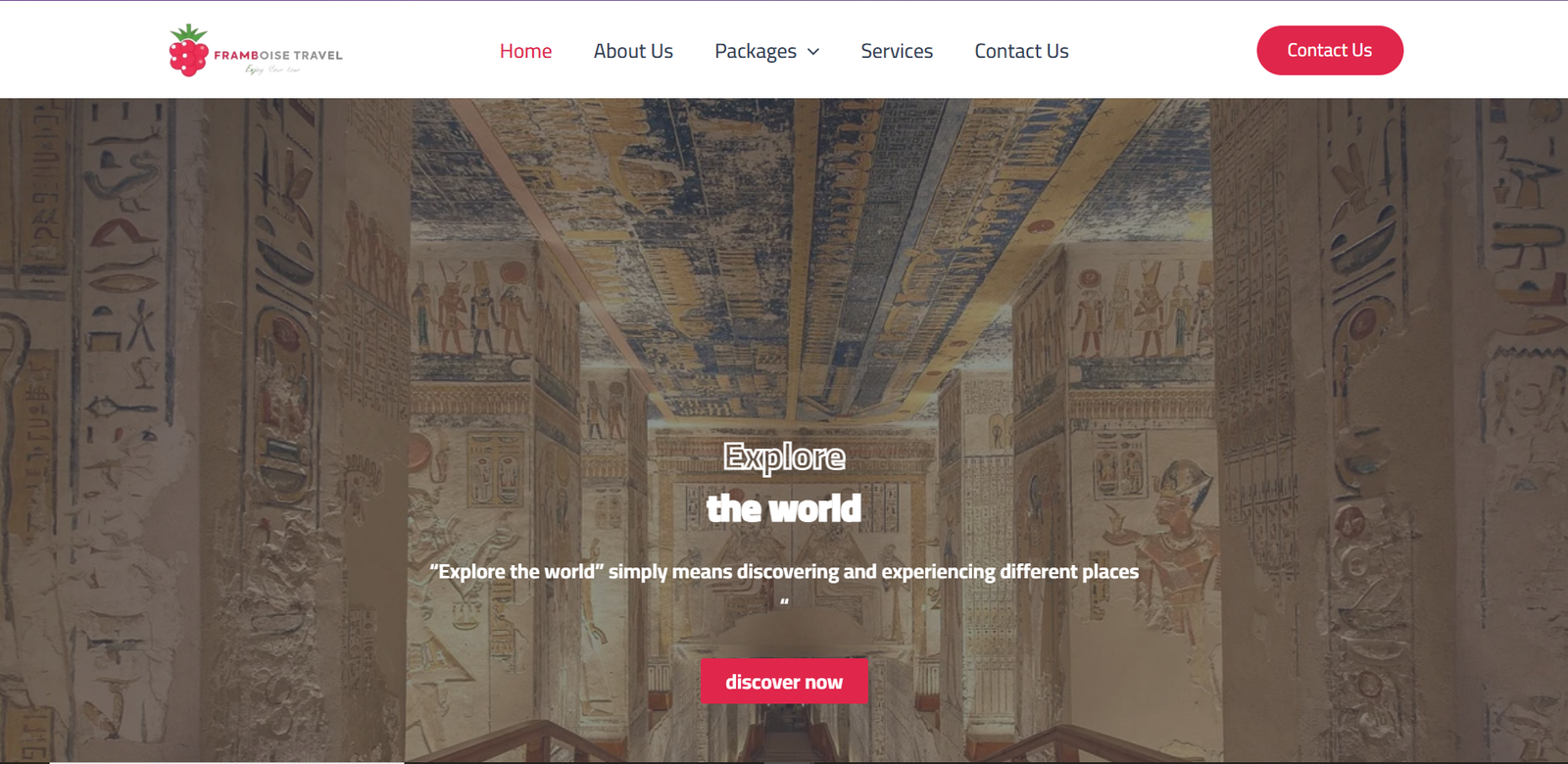 Responsive travel agency website designed by Ahmed Elradwany