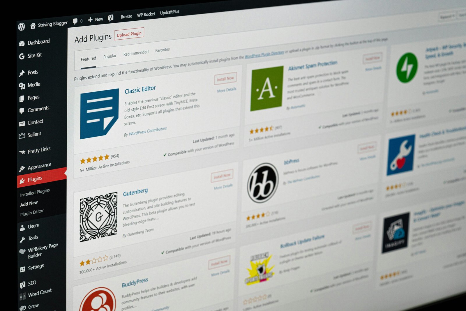 WordPress plugins concept