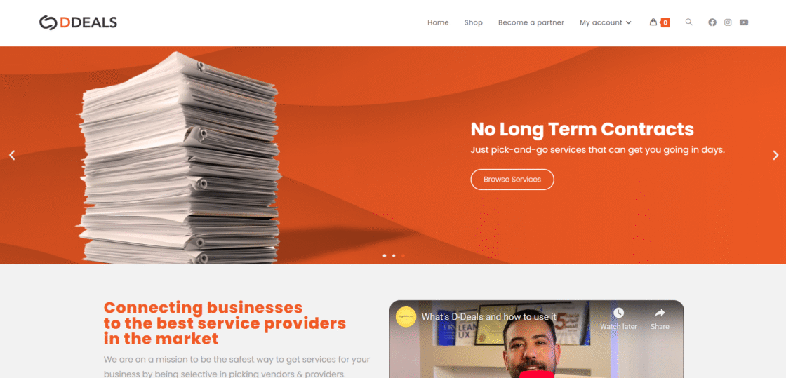 D-Deals — Drop-Servicing Marketplace | Web Design by Ahmed Elradwany