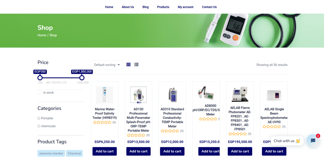 Chemical Monitoring & Calibration Website — Duma Chemicals by Ahmed Elradwany