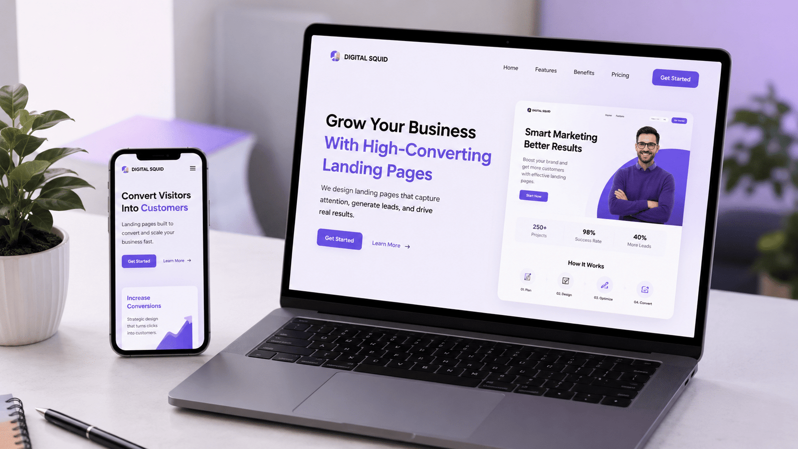 Landing Page Development Services | Digital Squid