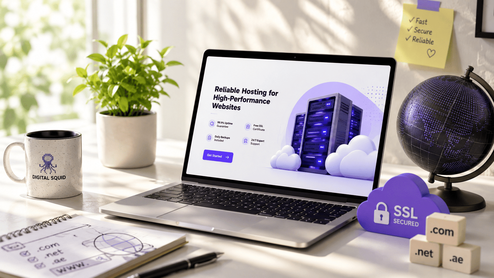 Secure, blazing-fast, and reliable web hosting solutions.